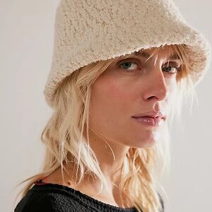 Free People White Out Bucket Hat